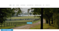 Desktop Screenshot of levelgreenriding.com