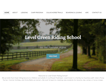 Tablet Screenshot of levelgreenriding.com